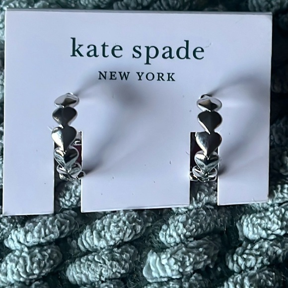 Kate Spade Heart Huggie Earrings - Picture 2 of 8